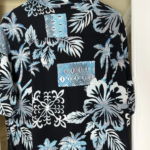 *VINTAGE* Batik Bay Hawaiian Aloha Tropical Shirt L - Picture 6 of 7